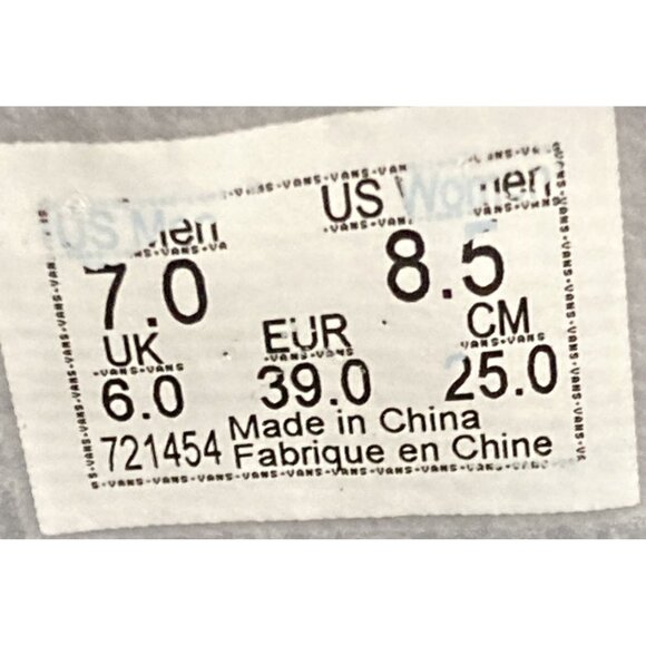 Vans unisex size Mens 7 Womens 8.5 Gray High-Top skate fur lined Sneakers - Picture 7 of 7